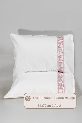 Elart Giza Yastık Kılıfı %100 Pamuk 2 Adet 50x70 Cm Gülkurusu Gülkurusu