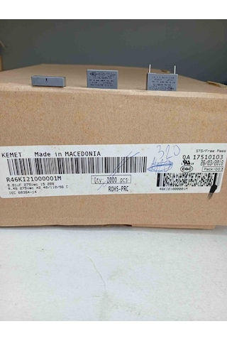 R46kı21000001m 10nf 275vac 15 0.2 Polyester Kondansatör 75 Adet