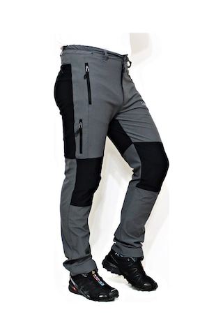 Mudwill 660105 Elastic Erkek Outdoor Pantolon-gri-siyah Çok Renkli