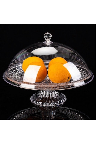 Kapaklı Taşınabilir Toz Geçirmez Kek Standı B Diğer