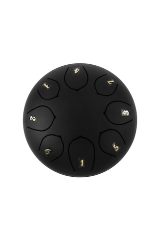 Jwin JTN-68 6 inç 8 Ses Ton Çelik Handpan Tongue Dil Davulu-Siyah