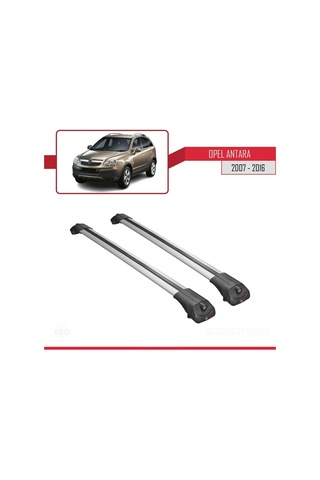 Opel Antara 2007-2016 Arası İle Uyumlu Ace-1 Ara Atkı Tavan Barı Gri
