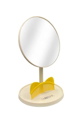 Carelly Cr-0879 Ayaklı Masa Aynası + Tarak-krem
