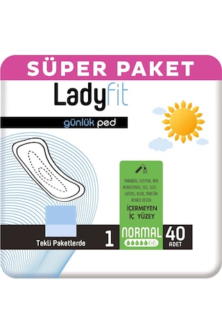 Ladyfit Günlük Ped Normal 40'lı