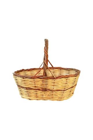 Greenosier Hasır Sepet Doğal El Yapımı 30x22cm
