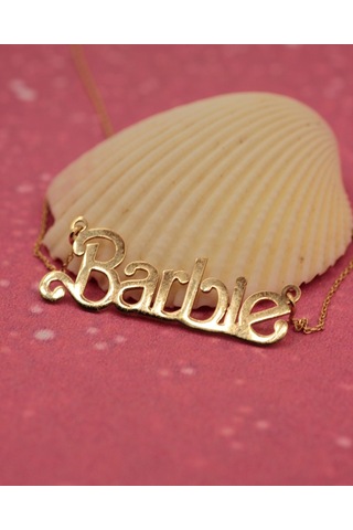 Diamine 14 Ayar Altın Barbie İsim Kolye