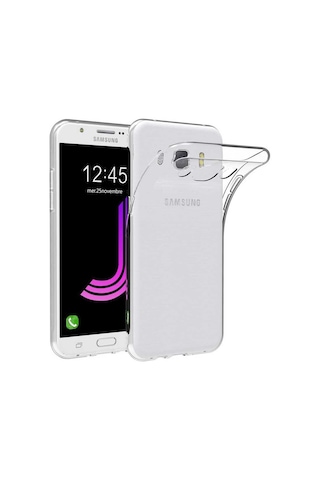 Galaxy J7 Kılıf Zore Süper Silikon Kapak Renksiz