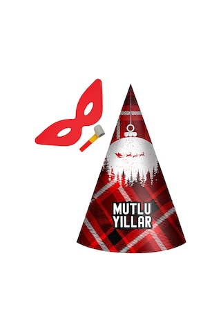 Waldern Premium Kotyon Set 100 Adet Maske-düdük-şapka 100lü Set