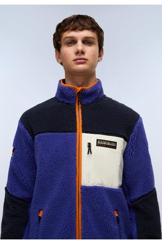 Napapijri Yupik Fz 3 Erkek Tam Fermuarlı Polar-30414 Mavi