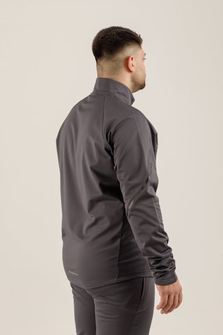 Airlife Power 22 Cr Line Tam Boy Fermuarlı Erkek Büyük Beden Dik Yaka Sweatshirt Smoked Füme