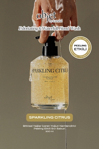 Peeling Etkili Nemlendirici Sıvı Sabun Kundal Exfoliating & Waterfull Hand Wash Sparkling Citrus