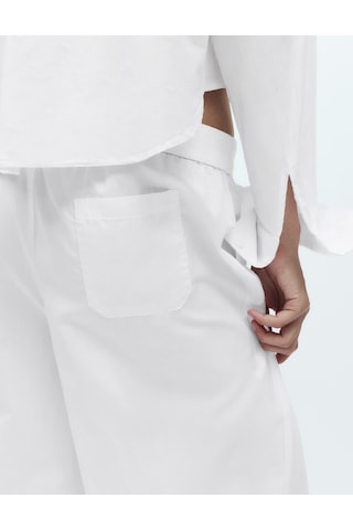 Marks & Spencer Saf Pamuklu Pijama Altı T37001864p Beyaz