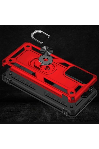 Xiaomi Poco M4 Pro 5G Kilif Yüzüklü Zirh Tank Vega 530239576