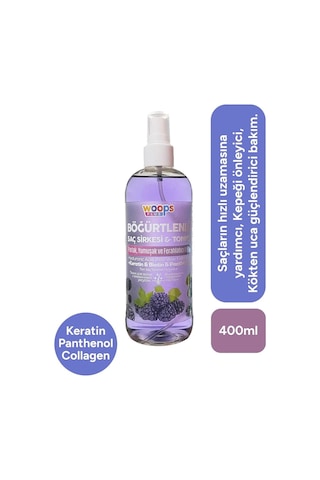 Woops Plus Böğürtlenli Saç Sirkesi & Toniği 400 ML
