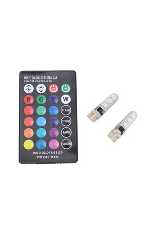 Araçlar İçi Ve Dışı,motor Modelleri,ev Rgb Kumandalı Çakarlı 18 Renk 36 Walt Enerji Ampulleri Renkli