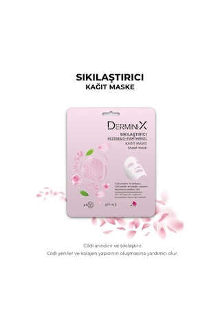 Derminix Rezene & D-Panthenol Sıkılaştırıcı Kağıt Yüz Maskesi