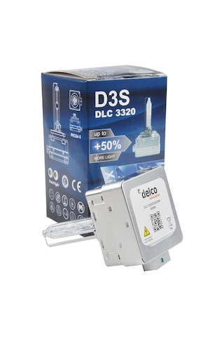 DELCO D3S 6000K +%50 FAZLA IŞIK BEYAZ OEM XENON FAR AMPULÜ PK32d