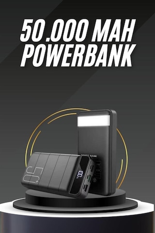 50.000 Mah Led Dijital Göstergeli Usb Çıkışı Powerbank -
