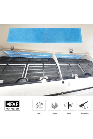 Faf Fresh Air Filter Tüm Klimalar İçin Uyumlu Çift Katmanlı Bio Allerjen Klima Filtresi Diğer