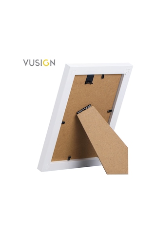 Vusıgn Mdf Beyaz Kabartmalı ,masaüstü Ve Duvar Askılı Fotoğraf Çerçevesi 3'lü Set