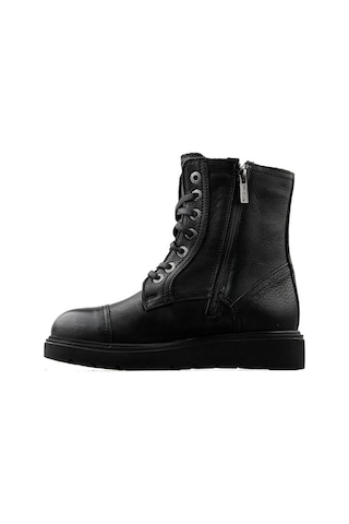 Harley Davidson Tums New Kadın Günlük Bot 025Z100630-BLACK-BASKILI-DERI Siyah