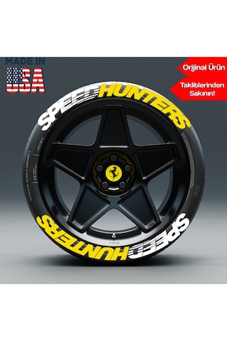 Speedhunters Motorsiklet Araç Otomobil Lastik Yazısı 2.5 Cm 4 Adet Made In Usa Ürün