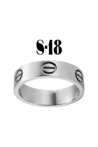 X-Lady Accessories Düz Yüzük Silver Renk 18  Numara Çok Renkli