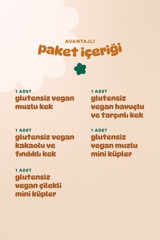 Humm Organic Organik Glutensiz Vegan Kek & Mini Küp Atıştımalık 5 x 30 G