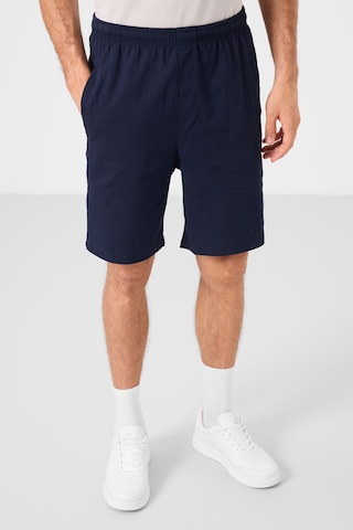 Tommylife Lacivert Standart Fit Dokuma Hafif Esnek Chino Erkek Şort - 81292 Lacivert