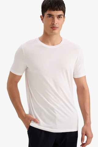 Defacto Slim Fit Tişört M6606az26spwt34 Beyaz-wt34