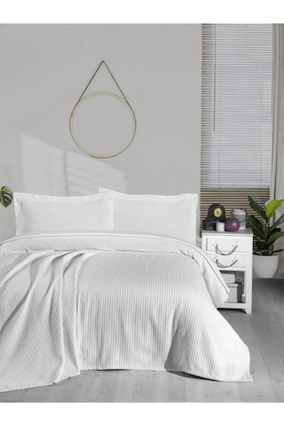 Mulberry Örgü Pike Tek Kişilik %100 Pamuk Yumuşak Dokulu 170x230