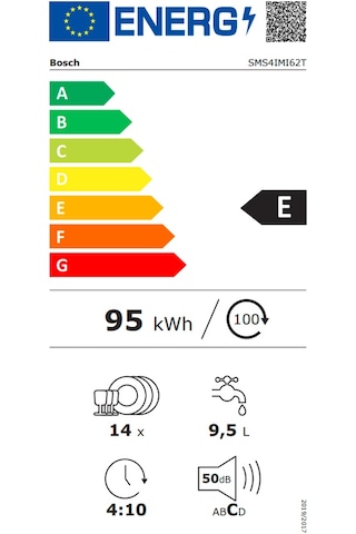 Bosch SMS4IMI62T 6 Programlı 14 Kişilik Bulaşık Makinesi