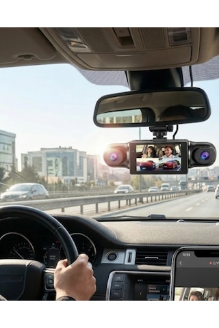 Mey Najmaddin 1080p Araç Kamerası Mobil Uygulama Bağlantılı G Sensörlü Güvenlik Sistemi Najmaddin