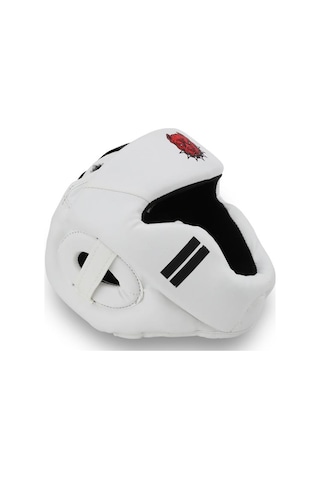 Titan Sport Yüz Korumalı Boks Kaskı , Beyaz Pitbull Desenli Model Çok Renkli