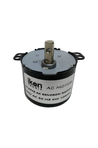 İKON TEKNİK AC SENKRON MOTOR 50 KTYZ 6 Watt 10 RPM 220 Volt KULUÇKA ÇEVİRME MOTORU - VİYOL MOTORU