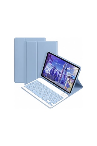 Microcase Xiaomi Redmi Pad 2 Pro 12.1 İnch Tablet Uyumlu Bluetooth Klavyeli Standlı Kılıf Siyah - Bkk4