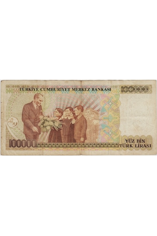 7. Emisyon 1. Tertip 100.000 Lira B35 Çok Temiz -
