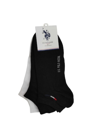 U.S. Polo Assn. U.s. Polo Assn. Erkek 3'lü Patik Çorap James Siyah