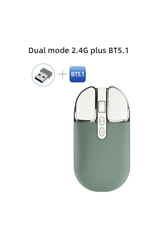 Geeksen Kablosuz T600 Fare - 2.4g+bt5.1, Şarj Edilebilir 500mah, Uv Kaplama, Sessiz Tasarım 112 Karakter Diğer