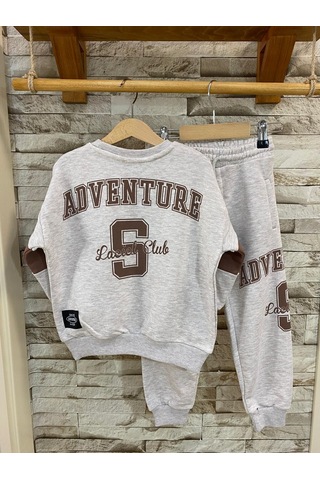 Lacıel Parıs Advanture Sport Çocuk Eşofman Takım Krem