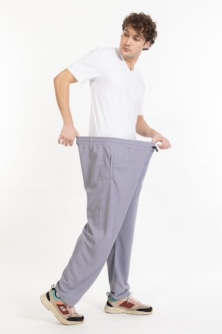 Büyük Beden Erkek Eşofman Altı Cepli Fermuarlı Blr-08- Gri