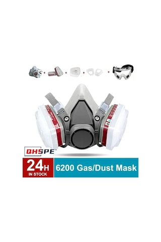 Trendooze 6200 Solunum Yarım Yüz Kapatma Gaz, Sağlam Koruma