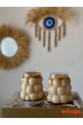 2 Adet Borosilikat Sunum Bardağı, Kahve Bardağı, Isı Dayanıklı Bardak - Uzum-1709