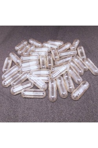Boş Ilaç Kapsülü % 100 Naturel Helal 50 Adet 1000Mg