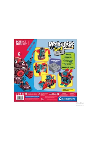 Clementoni Mekanik Juniore 5 in 1 Hareketli Robot 61360 Lisanslı