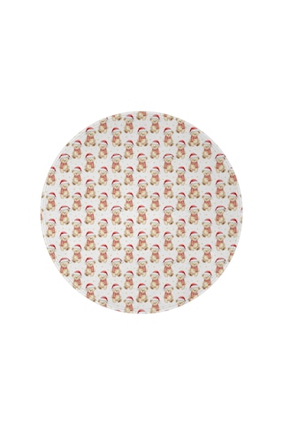 Noel Desenli 47 İnç Yuvarlak Flanel Battaniye, Yetişkin Ve Çocuk İçin, Yumuşak, Rahat Ve Hafif Noel Bayramlık Ayı