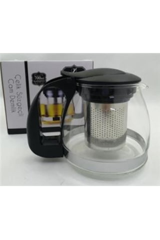 Yakut French Press 900 Ml Metal Kulplu Siyah