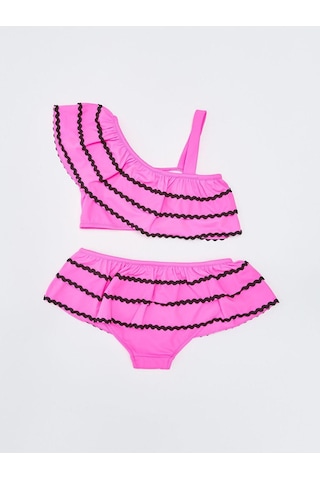 Deep Beach Sutaşı Detaylı Kız Çocuk Bikini Takım 001
