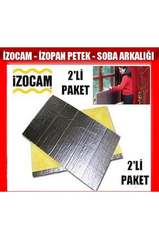 İzocam 2'li Folyolu Kalorifer-radyatör-soba Arkalığı İzopan 15mmx55cmx90cm