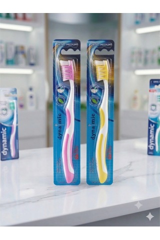 Dynamic Premium Care Medium Orta Diş Fırçası 2 Adet Tekli Ambalajlı Karışık Renk